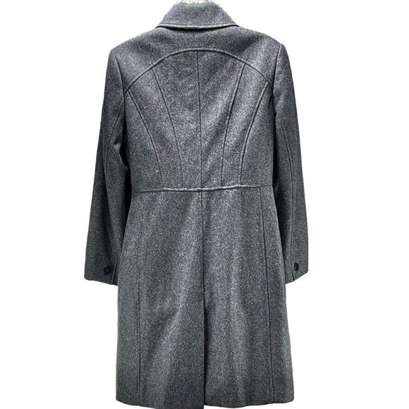 Kenneth Cole Reaction Womens Gray Wool Blend Coat Size 8 Dry Clean Only - Picture 2 of 16